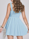 Strapless Lace Patch A Line Dress_CWDSD11921