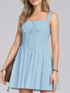 Strapless Lace Patch A Line Dress_CWDSD11921