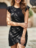 Flutter Sleeve Bodycon Dress_CWDSD11962