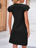Flutter Sleeve Bodycon Dress_CWDSD11962