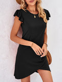 Flutter Sleeve Bodycon Dress_CWDSD11962