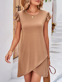 Flutter Sleeve Bodycon Dress_CWDSD11962