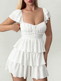 Square Neck Ruffle Backless Mini Dress_CWDSD12013