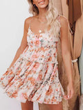 Casual Floral Print Short Sleeve Dress