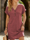 Street Style V-neck Fairy dress