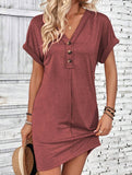 Street Style V-neck Fairy dress