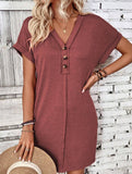 Street Style V-neck Fairy dress