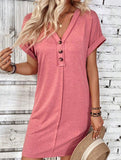 Street Style V-neck Fairy dress
