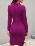 SLIM-FIT FAKE TWO PROFESSIONAL DRESSES
