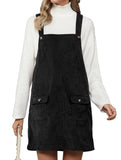 Fashionable shoulder strap overall suspender dress