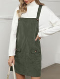 Fashionable shoulder strap overall suspender dress
