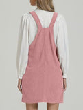 Fashionable shoulder strap overall suspender dress