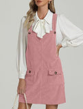Fashionable shoulder strap overall suspender dress