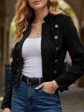 Vintage double-breasted long-sleeved jacket