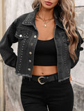 Washed Studded Cropped Denim Jacket_CWJJ00131