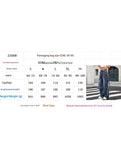Multi-pocket lace-up wide-leg loose denim trousers