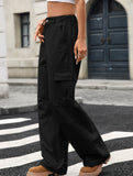 Casual loose slim denim straight pants