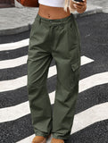 Casual loose slim denim straight pants