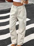 Casual loose slim denim straight pants
