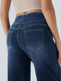High-waisted stretch slim-fit jeans for women_CWJP00873