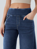 High-waisted stretch slim-fit jeans for women_CWJP00873