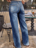 High-waisted retro loose casual jeans for women_CWJP00875