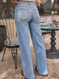 High-waisted retro loose casual jeans for women_CWJP00875