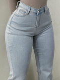 High-waisted stretch slim-fit flared pants for women