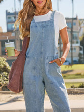 Casual and slimming denim overalls for women_CWJP00879