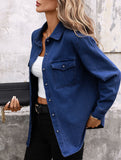 Women's Washed Denim Cardigan Long-Sleeve Jacket_CWJS00041