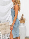U Neck Denim Cami Mini Dress_CWJSK00276