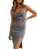 U Neck Denim Cami Mini Dress_CWJSK00276