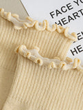 Womens Solid Color Ruffle Ankle Socks_CWMS0127