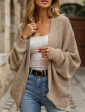 Solid color mid-length sweater