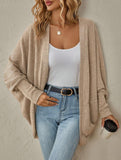 Solid color mid-length sweater