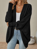 Solid color mid-length sweater