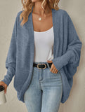 Solid color mid-length sweater