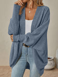 Solid color mid-length sweater