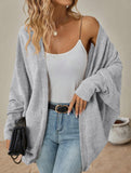 Solid color mid-length sweater