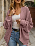 Solid color mid-length sweater
