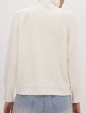 Double-ended zipper knitted cardigan