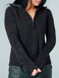 Double-ended zipper knitted cardigan