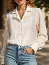 Diamond check suit collar cardigan long-sleeved shirt