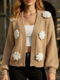 Pure hand-crocheted patchwork sweater jacket