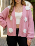 Pure hand-crocheted patchwork sweater jacket