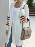 Casual patchwork knitted sweater