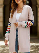 Casual patchwork knitted sweater