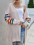 Casual patchwork knitted sweater
