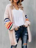Casual patchwork knitted sweater