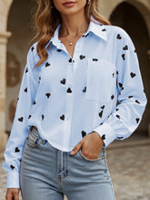 Heart Print Personalized Shirt Top